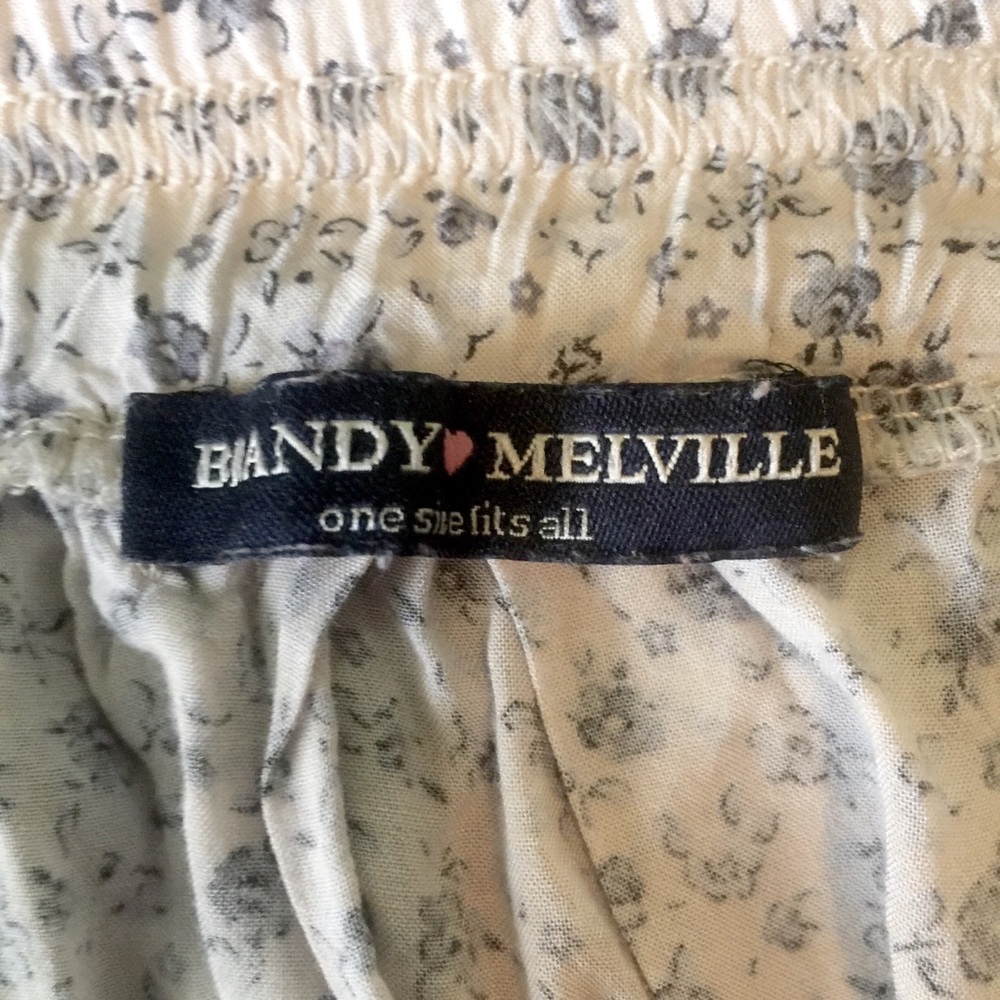 ❌SOLD❌ Brandy Melville Floral Skater Skirt - Picture 4 of 4